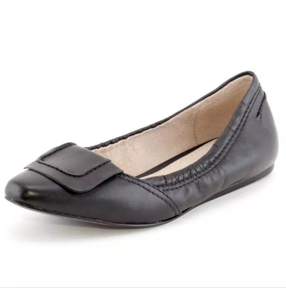 Black Elizabeth & James Leather Women's Ballet Flats